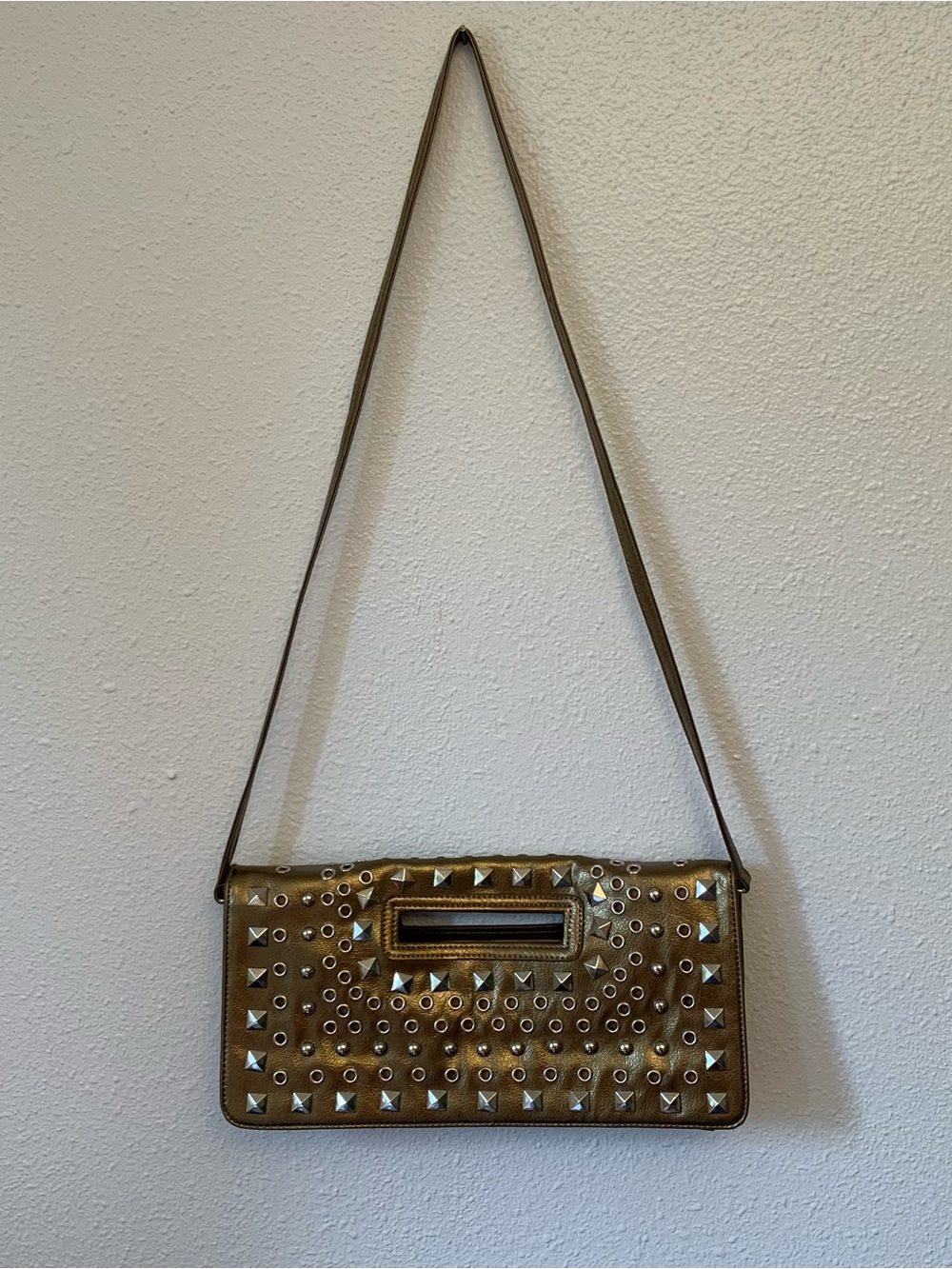 Sasha New York NWT crossbody/clutch Metallic Bronze 13”Lx7”H.